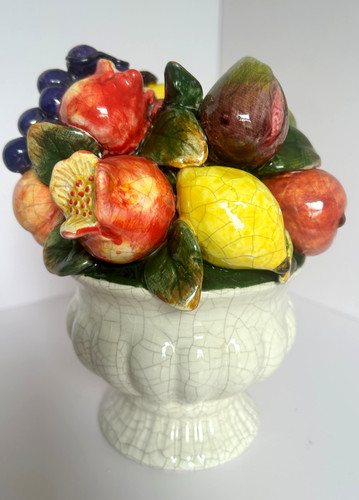 Portacandele vintage ceramica