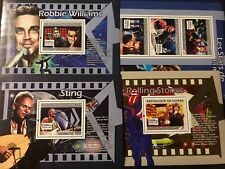 Rolling Stones / Sting / Robbie Williams - francobolli / timbri - MNH** AM