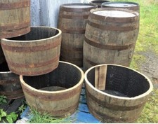 Fioriera botte whisky rovere