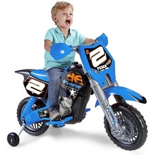 FEBER - CROSSALPHA MOTO DA CROSS ELETTRICA CON CASCO USATO COME NUOVO