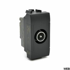 Presa TV passante nera