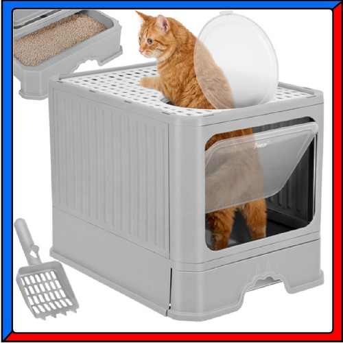 Lettiera per gatto chiusa - lettiera, con
