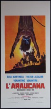 CINEMA-locandina L'ARAUCANA MASSACRO DEGLI DEI martinelli,alcazar,venantini,COLL