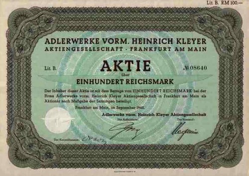 Adlerwerke kleyer triumph - adlerwerke,