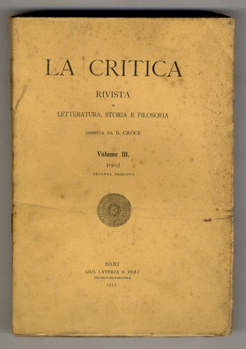 Critica rivista di - critica,