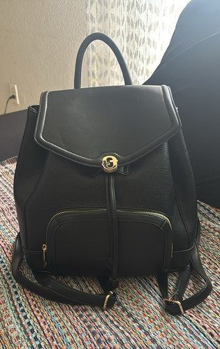 Zaino donna nero ciottoli