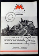 Brochure macchine agricole - Moncalvi Trattore gommato Tiger - 1960 ca.