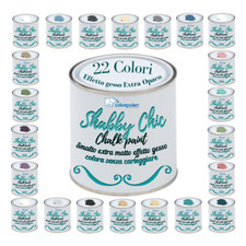 Pittura vernice Shabby Chic CHALK PAINT smalto Extra Opaca Vari colori