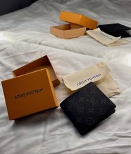 Louis Vuitton Portafoglio Uomo "Monogram Eclipse" con Porta Multipla Pieghevole...