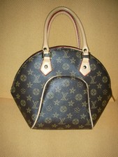 Borsetta con manici in pelle