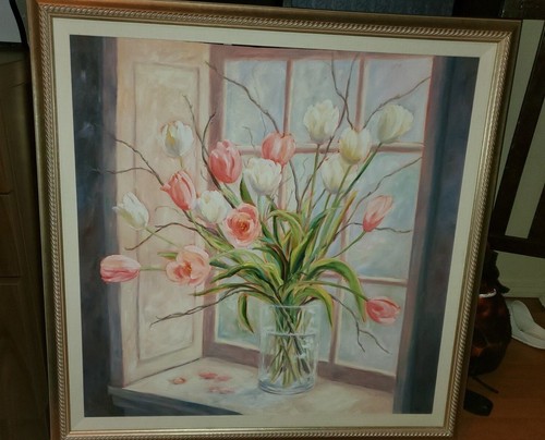 Quadro olio tela lingua - olio,