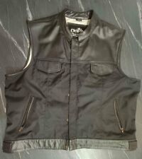 Gilet moto in pelle/cordura stile sons of anarchy. 