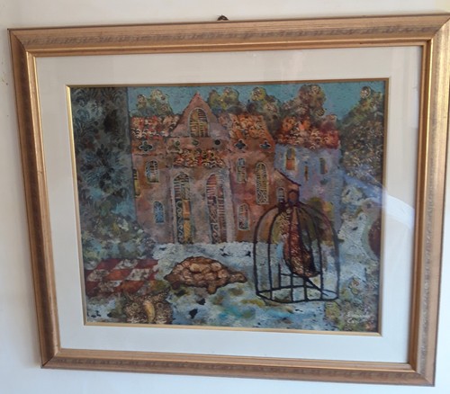 Quadro olio tela di - tela,