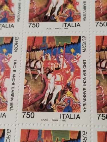 Foglio francobolli cavalli - foglio,