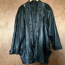 Cappotto lungo pelle anni 80