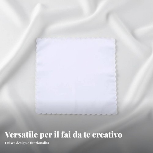 Fazzoletto bianco cotone - in,