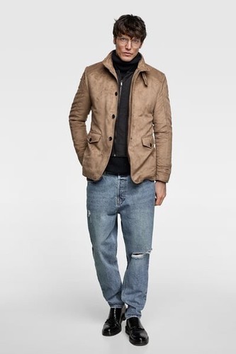 Blazer uomo zara ecopelle - uomo,