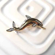 Spilla Delfino Vintage Tono