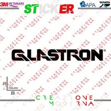 ADESIVO STICKER LOGO GLASTRON MOTOR MISURE PERSONALIZZATE