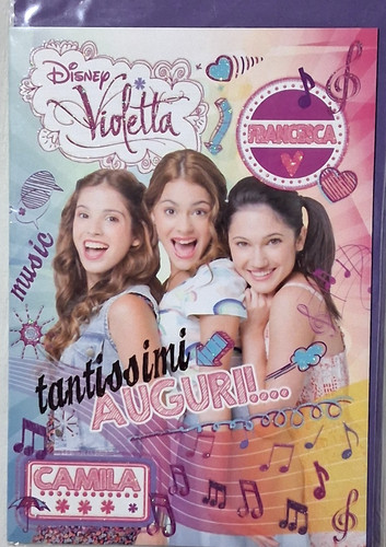 Violetta disney biglietto - biglietto, di