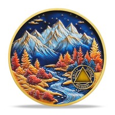 AA 1-65 anni sobrietà monete gettoni e medaglione personalizzati preghiera serenità regali sobri