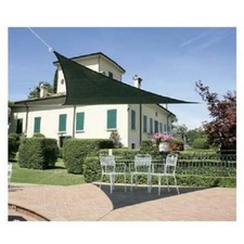 vela OMBREGGIANTE triangolare Verde 3x3x3mt - giardino telo copertura tenda