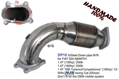 Downpipe scarico 76mm per - downpipe,
