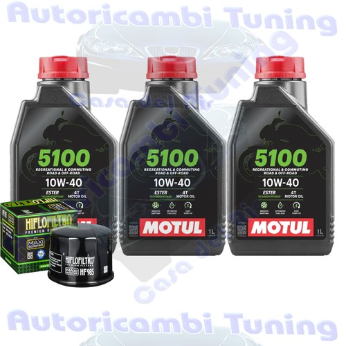 Kit tagliando olio motul 5100 - olio,