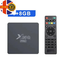 Q Pro Smart TV Box Android 10.0 Allwinner H313 Quad Core 2.4G Wifi 4K riproduzione multimediale