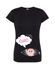 T-Shirt Donna Premaman "Ciao!" bimbo bimba idea regalo simpatica