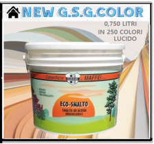 ECO-SMALTO VERNICE AD ACQUA PER MURO LEGNO E FERRO INTERNO ESTERNO LT 0,750