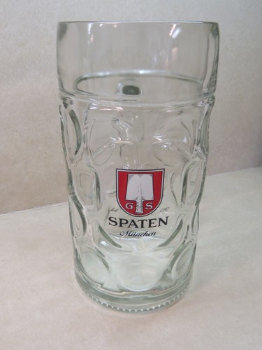 Glass beer mug liter stein - liter,