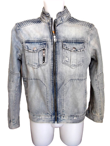 Smog giacca bomber jeans denim - smog,