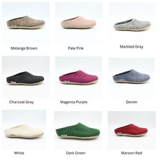 Pantofole da interno in lana in diversi colori | Pantofole in feltro fatte a mano | Comode