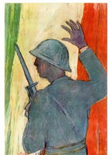 Associazione Nazionale Fante - TORINO 1961 - dipinto Menzio -  vedi retro!