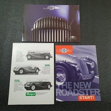 Brochure Morgan 4/4 e Roadster - più 8 - auto sportiva classica