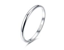 FERMA ANELLO IN ARGENTO 925 RODIATO, FEDINA UOMO DONNA MADE IN ITALY 