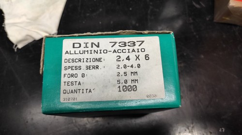 Rivetti alluminio acciaio - rivetti, alluminio-