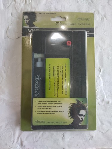 Vhs vcr head cleaner kit - vhs,