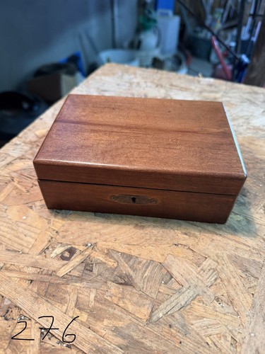 Scatola legno con vetro - legno,