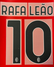 KIT RAFA LEAO 10 NERO BIANCO BIANCO X MAGLIA CALCIO MILAN NUOVO.