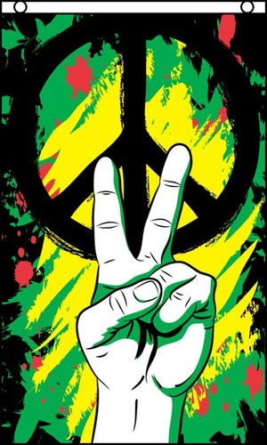 Bandiera pace graffiti - pace,