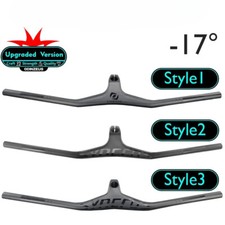 Manubrio integrato in fibra di carbonio completo per mountain bike FRASER IC SL -17 gradi