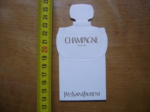 Carte parfum champagne - carte, yves