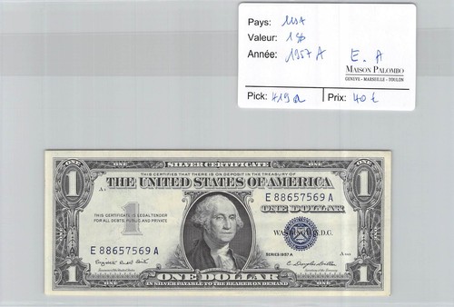 Banconota usa dollaro - banconota, 1957