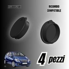 4 x Tappi coperchi paraurti posteriore Portabagagli Mercedes W169 nero