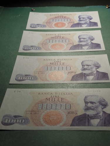 Banconote consecutive 1000 - banconote,
