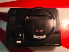 Console SEGA Mega Drive 16 bit PAL nera Non Testata 2 controller 