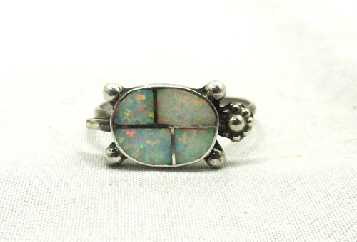 Anello tartaruga intarsiato