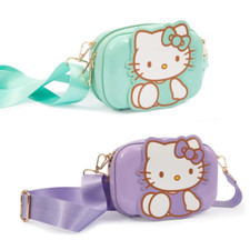 Giochi Preziosi Hello Kitty Borsetta a Guscio tracolla color lilla e verde acqua